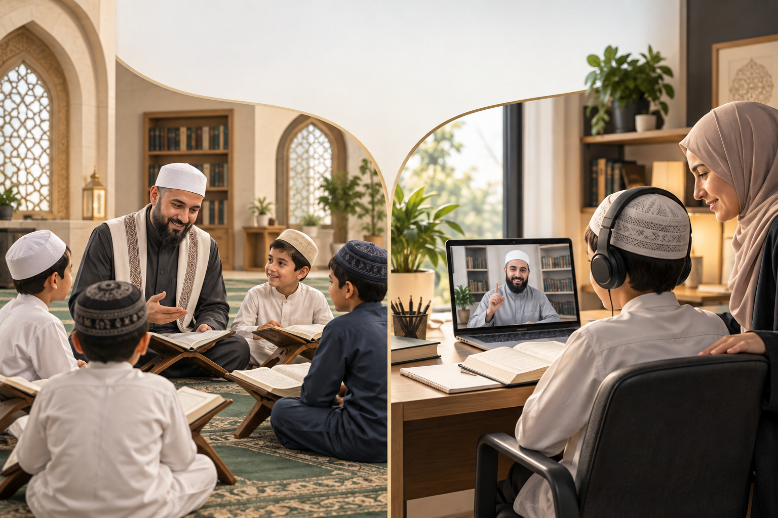 Online Quran Classes vs Madrasa parent guide for children's Quran education